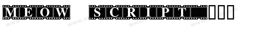 meow script字体转换